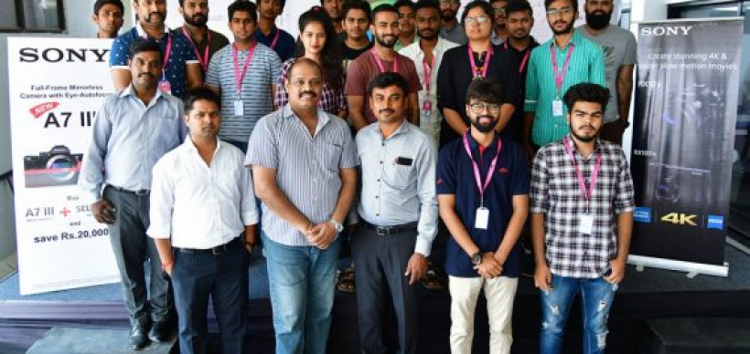 Photography course students at SONY workshop | JD Institute Bangalore